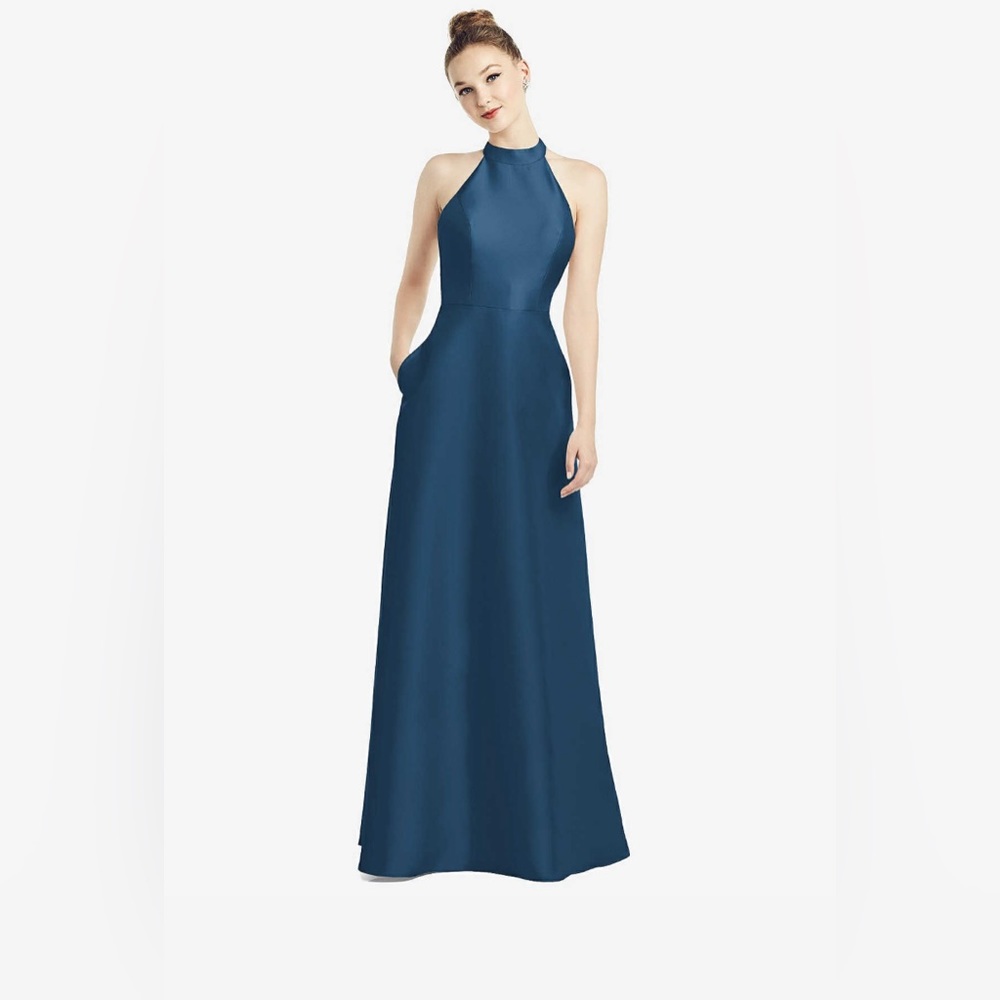 Alfred Sung Dusk Blue Dress